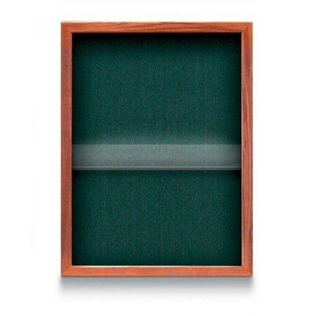 United Visual Products Indoor Enclosed Combo Board, 48"x36", Black Frame/Green & Cloud UVCB4836B-GREEN-CLOUD